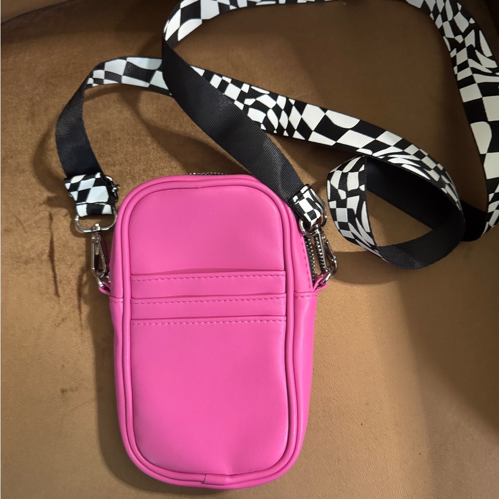 Pink Crossbody Bag Skinny DIP London Danni wave cross body pink